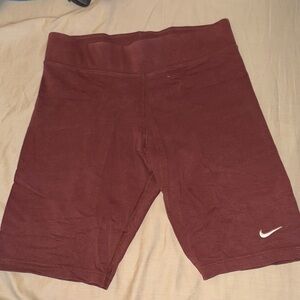Nike Women's Maroon Bike Shorts